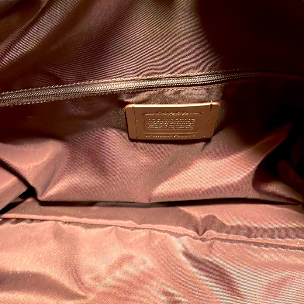 Coach black leather weekender bag - Picture 5 of 6